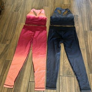 Victoria Secret Pink Sport size medium 2 sets Lace cut out work sets